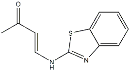 3-Buten-2-one,4-(2-benzothiazolinylideneamino)-(8CI) Struktur