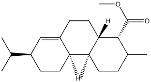 (1R)-1,2,3,4,4a,4bα,5,6,7,9,10,10aα-Dodecahydro-1,4aβ-dimethyl-7β-(1-methylethyl)-1α-phenanthrenecarboxylic acid methyl ester Struktur