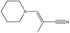 2-Propenenitrile,2-methyl-3-(1-piperidinyl)-(9CI) Struktur