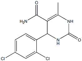 5-Pyrimidinecarboxamide,4-(2,4-dichlorophenyl)-1,2,3,4-tetrahydro-6-methyl-2-oxo-(9CI) Struktur