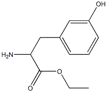 ethyl 2-amino-3-(3-hydroxyphenyl)propanoate Struktur