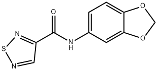 1,2,5-Thiadiazole-3-carboxamide,N-1,3-benzodioxol-5-yl-(9CI) Struktur