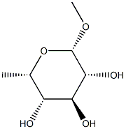 Methyl 6-deoxy-β-L-idopyranoside Struktur