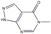 4H-Pyrazolo[3,4-d]pyrimidin-4-one,2,5-dihydro-5-methyl-(9CI) Struktur