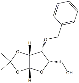 3-O-Benzyl-1-O,2-O-isopropylidene-β-L-lyxofuranose Struktur