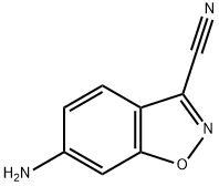 1,2-Benzisoxazole-3-carbonitrile,6-amino-(9CI) Struktur