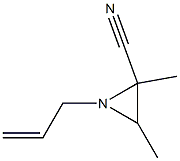 2-Aziridinecarbonitrile,2,3-dimethyl-1-(2-propenyl)-(9CI) Struktur