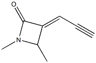 2-Azetidinone,1,4-dimethyl-3-(2-propynylidene)-(9CI) Struktur