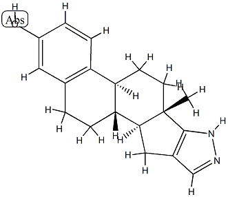 16,17-pyrazoleestrone Struktur