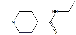 1-Piperazinecarbothioamide,N-ethyl-4-methyl-(9CI) Struktur