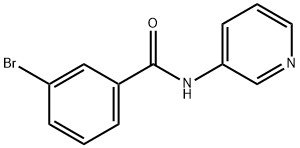 3-bromo-N-pyridin-3-ylbenzamide Struktur