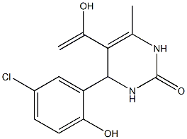 2(1H)-Pyrimidinone,4-(5-chloro-2-hydroxyphenyl)-3,4-dihydro-5-(1-hydroxyethenyl)-6-methyl-(9CI) Struktur