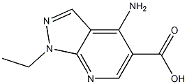 1H-Pyrazolo[3,4-b]pyridine-5-carboxylicacid,4-amino-1-ethyl-(9CI) Struktur