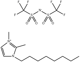 1,2-Dimethyl-3-octyl-1H-imidazolium salt with 1,1,1-trifluoro-N-[(trifluoromethyl)sulfonyl]methanesulfonamide Struktur