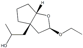 3aH-Cyclopenta[b]furan-3a-ethanol,2-ethoxyhexahydro-alpha-methyl-,(2R,3aR,6aS)-rel-(9CI) Struktur