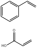 2-Propenoic acid, polymer with ethenylbenzene, ammonium salt Struktur