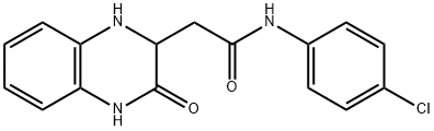 N-(4-chlorophenyl)-2-(3-oxo-1,2,3,4-tetrahydroquinoxalin-2-yl)acetamide Struktur