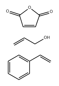 Styrene,allyl alcohol,maleic anhydride polymer Struktur