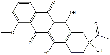 7-deoxydaunomycinone Struktur