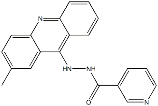 N'-(2-methyl-9-acridinyl)nicotinohydrazide Struktur