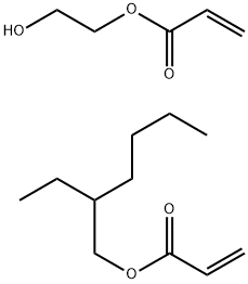 2-Propenoic acid, 2-ethylhexyl ester, polymer with 2-hydroxyethyl 2-propenoate Struktur