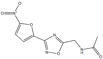 N-((3-(5-NITRO-2-FURYL)-1,2,4-OXADIAZOL-5-YL)METHYL)-ACETA. Struktur