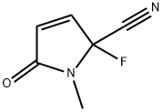 1H-Pyrrole-2-carbonitrile,2-fluoro-2,5-dihydro-1-methyl-5-oxo-(9CI) Struktur