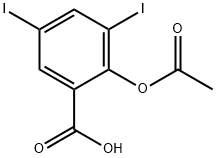 3,5-diiodoaspirin Struktur