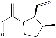 (1S,2S,3S)-2-Formyl-3-methyl-α-methylenecyclopentaneacetaldehyde Struktur