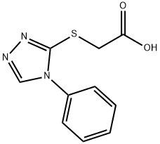 (4-PHENYL-4H-1,2,4-TRIAZOL-3-YL)THIO]ACETIC ACID Struktur