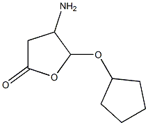 2(3H)-Furanone,4-amino-5-(cyclopentyloxy)dihydro-(9CI) Struktur