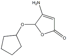 2(5H)-Furanone,4-amino-5-(cyclopentyloxy)-(9CI) Struktur