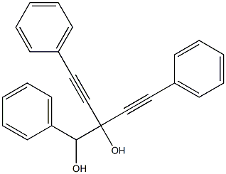 1,4-diphenyl-2-(phenylethynyl)-3-butyne-1,2-diol Struktur