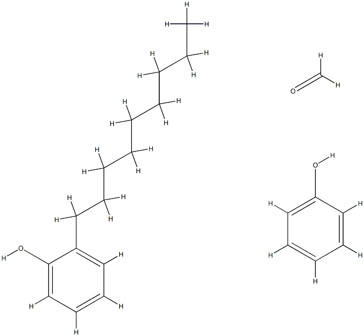 Formaldehyde, polymer with nonylphenol and phenol Struktur