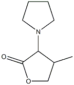 2(3H)-Furanone,dihydro-4-methyl-3-(1-pyrrolidinyl)-(9CI) Struktur