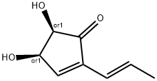 2-Cyclopenten-1-one,4,5-dihydroxy-2-(1E)-1-propenyl-,(4R,5R)-rel-(9CI) Struktur