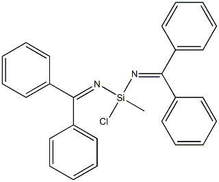 α-Chloro-N,N'-bis(diphenylmethylene)-α-methylsilanediamine Struktur