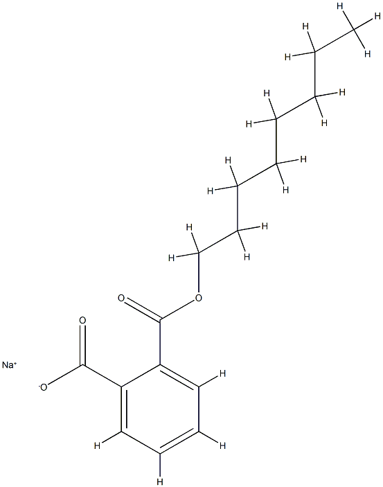 Phthalic acid 1-octyl 2-sodium salt Struktur