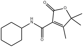 3-Furancarboxamide,N-cyclohexyl-2,5-dihydro-4,5,5-trimethyl-2-oxo-(9CI) Struktur