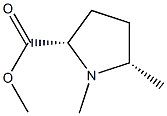 D-Proline, 1,5-dimethyl-, methyl ester, (5R)-rel- (9CI) Struktur