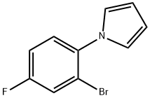 1-(2-bromo-4-fluorophenyl)-1H-pyrrole Struktur