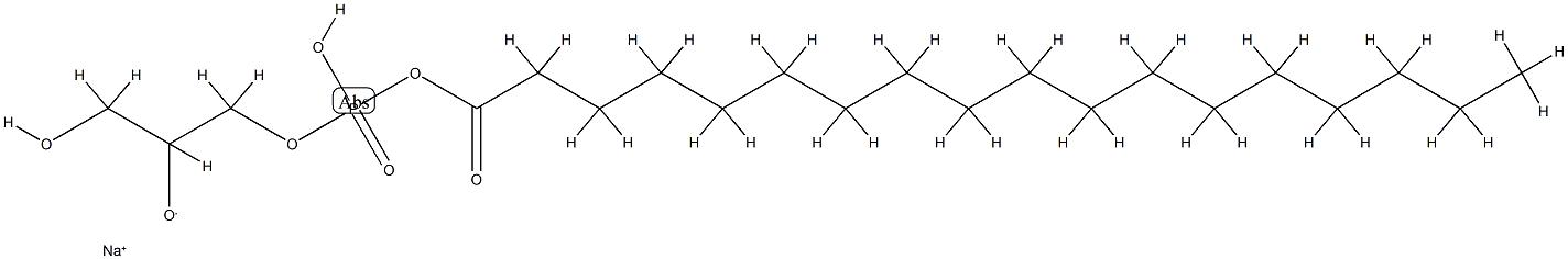 1-stearoyl-glycerophosphate Struktur