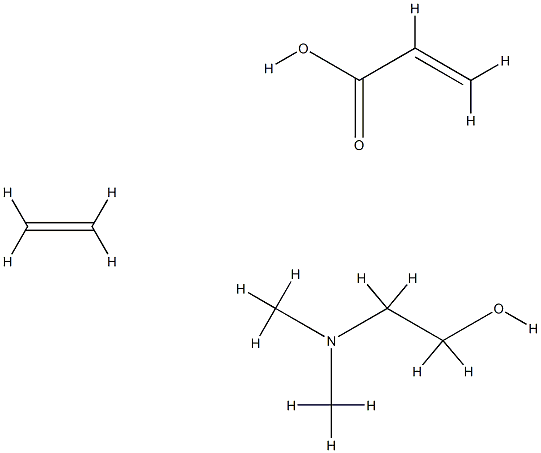 Acrylic acid, ethylene polymer, N,N-dimethylethanolamine salt Struktur