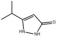 3H-Pyrazol-3-one,1,2-dihydro-5-(1-methylethyl)-(9CI) Struktur