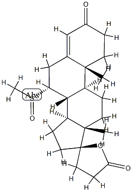 7alpha-(methylthio)spironolactone S-oxide Struktur