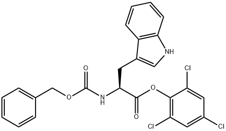 Nα-[(Benzyloxy)carbonyl]-L-tryptophan 2,4,6-trichlorophenyl ester Struktur