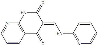 1,8-Naphthyridin-2(1H)-one,4-hydroxy-3-[(2-pyridinylimino)methyl]-(9CI) Struktur