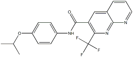 1,8-Naphthyridine-3-carboxamide,N-[4-(1-methylethoxy)phenyl]-2-(trifluoromethyl)-(9CI) Struktur