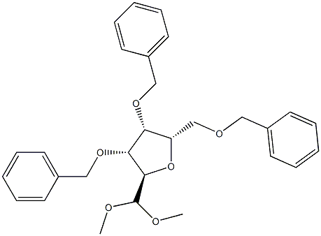 2,5-Anhydro-3-O,4-O,6-O-tribenzyl-L-talose dimethyl acetal Struktur