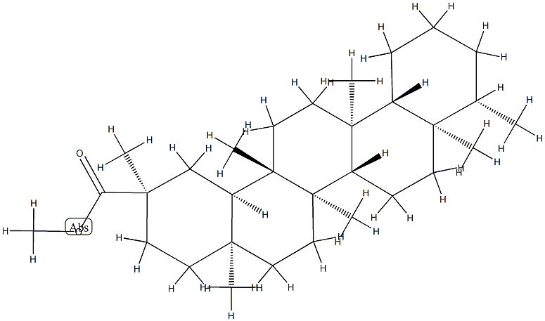 D:A-Friedooleanan-29-oic acid methyl ester Struktur